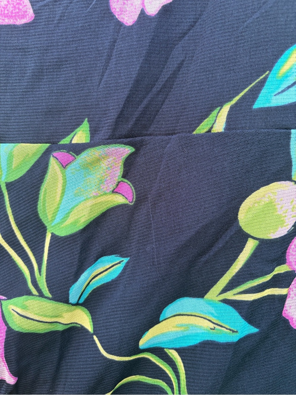 Diane Von Furstenberg DVF Lovinia Navy Off-Shoulder Midi Dress Floral - Picture 5 of 5